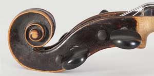 Vienna violin scroll