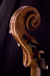 baroque violin scroll
