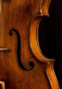 Naples violin f hole