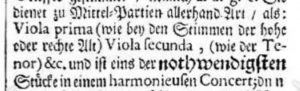 Johann Mattheson treatise of 1713, Das Neueröffnette Orchestra