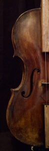 sound holes and arching, baroque Violin after Ventepane